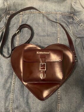 Dr. Martens Heart-Shaped Leather Crossbody Bag